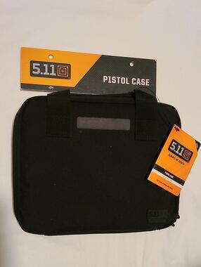 5.11 Pistol Case Black NWT, Zipper Fully Padded Lockable Magazine Loops
